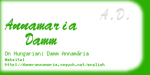 annamaria damm business card